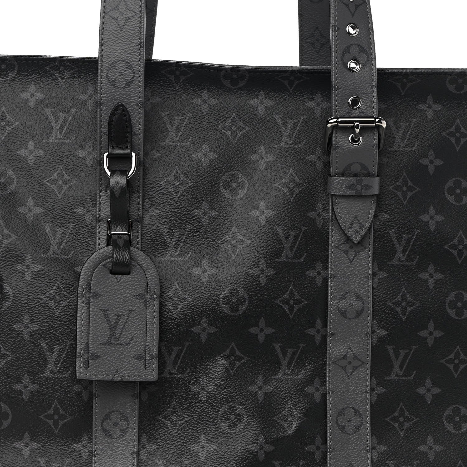 Louis Vuitton Monogram Eclipse Cabas Zippe GM Black 8 of 9