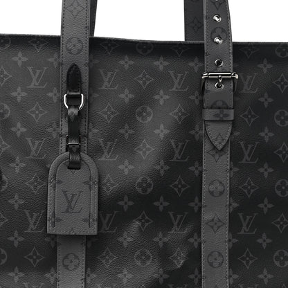 Louis Vuitton Monogram Eclipse Cabas Zippe GM Black 8 of 9