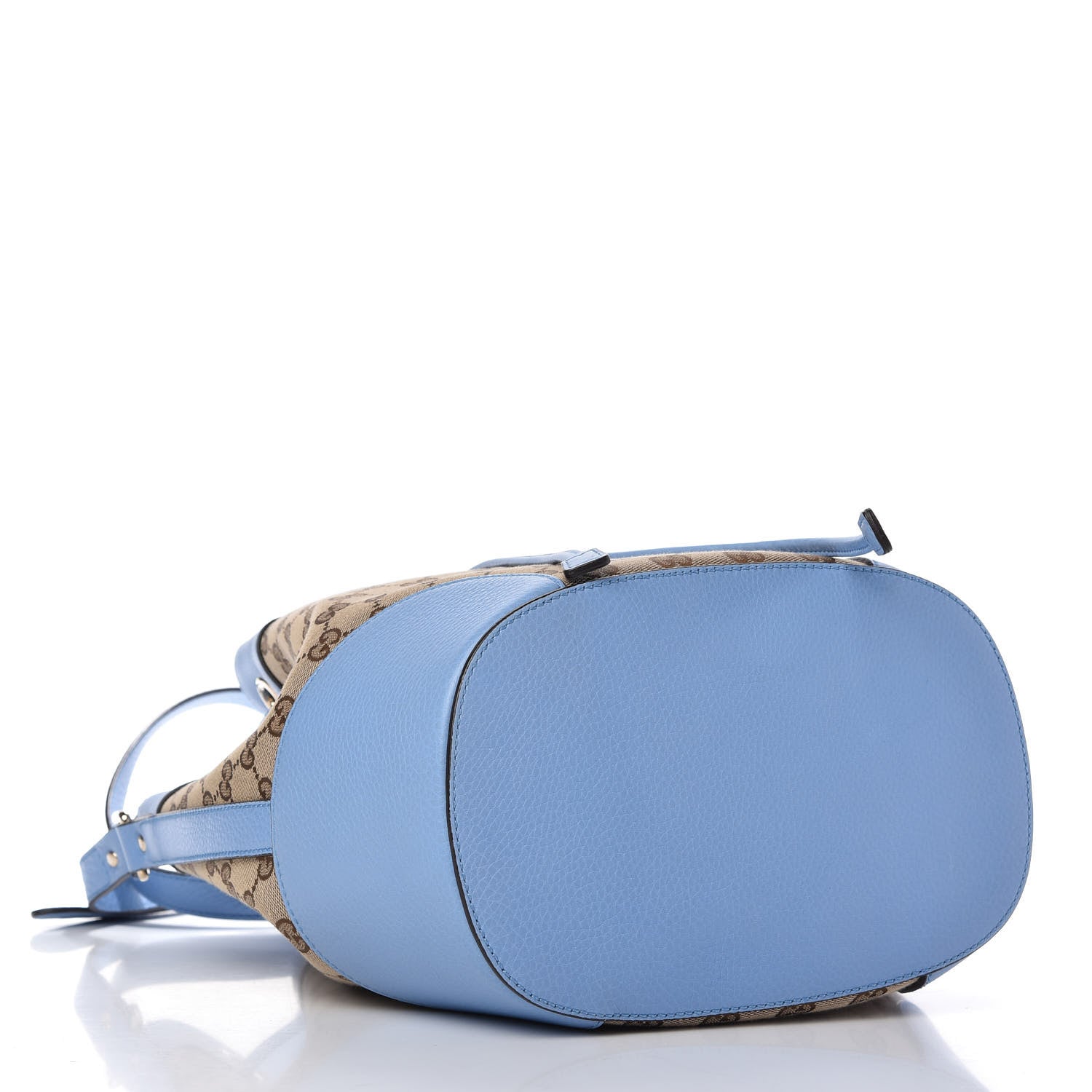 Gucci GG Monogram Calfskin Bucket Bag Blue 4 of 10