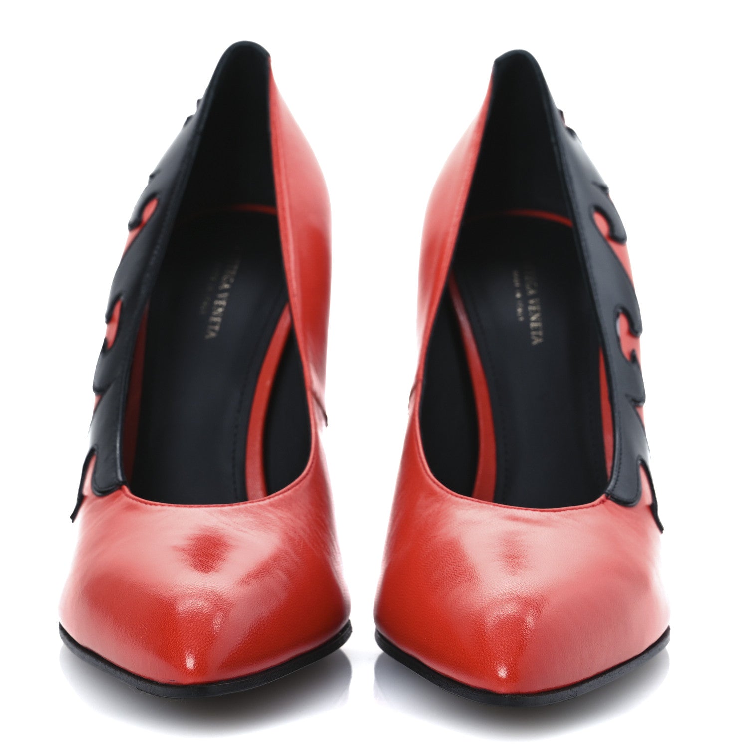 Bottega Veneta Nappa Scarpa Flame Pumps 39 Poppy Black 3 of 12