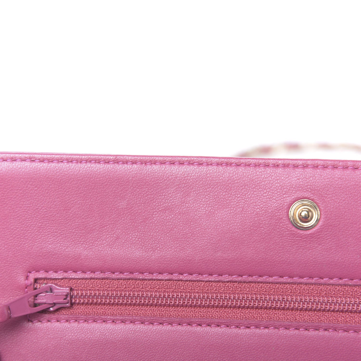 Chanel Lambskin Camellia Embossed Wallet On Chain WOC Pink 11 of 12