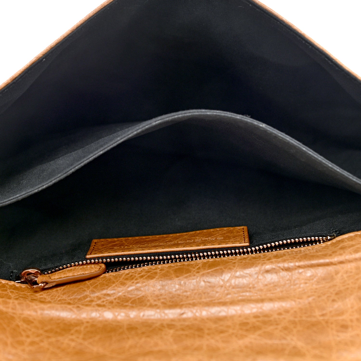 Balenciaga Agneau Giant 12 Gold Hardware Envelope Strap Clutch Cumin 6 of 9