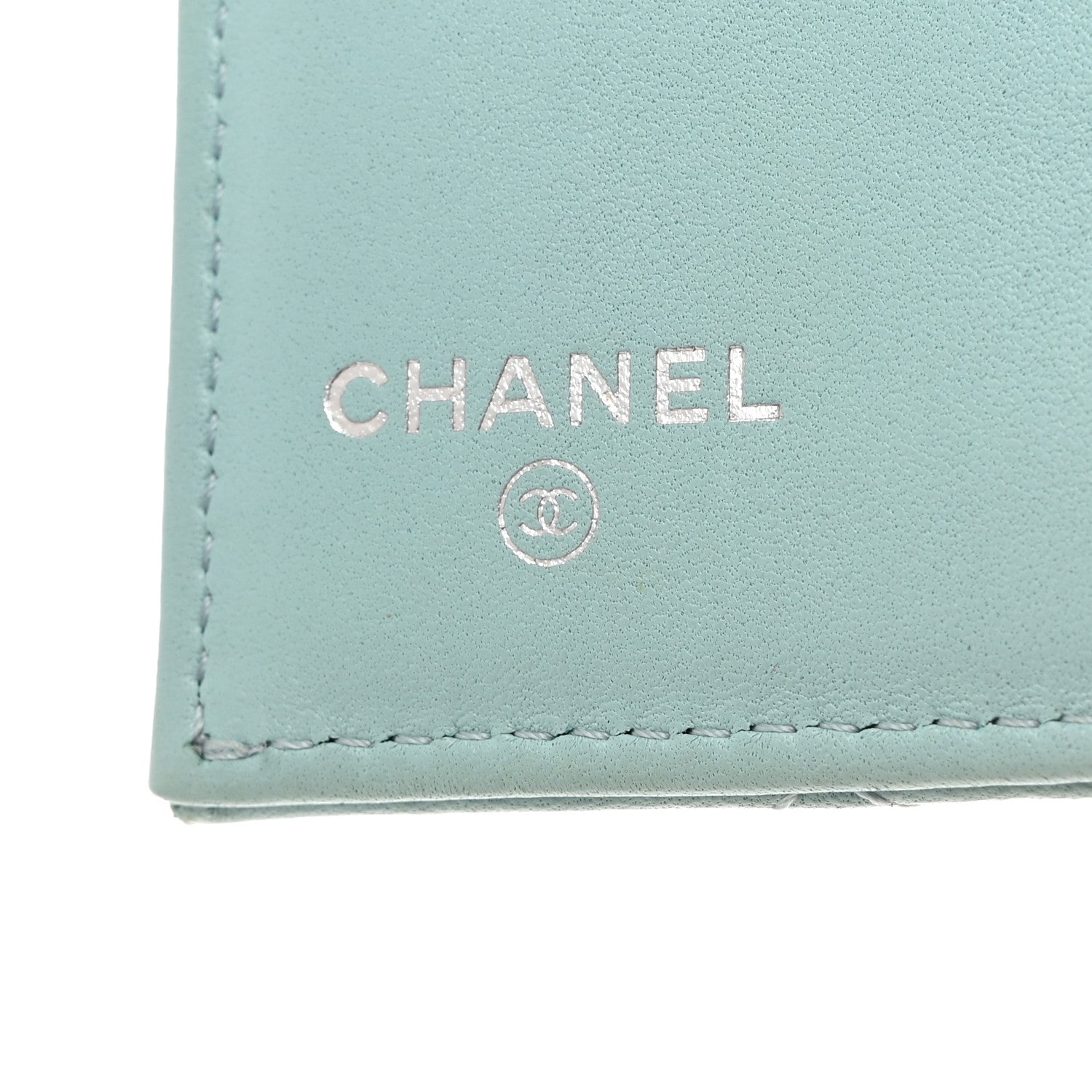 Chanel Caviar Quilted Small Flap Wallet Light Blue 6 of 11