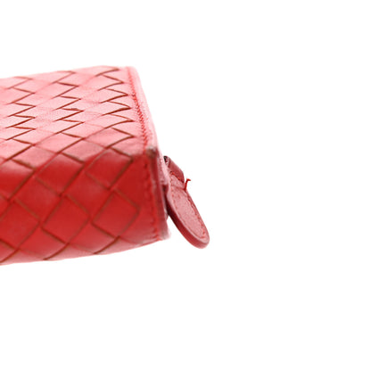 Bottega Veneta Nappa Intrecciato Continental Wallet Red 9 of 19