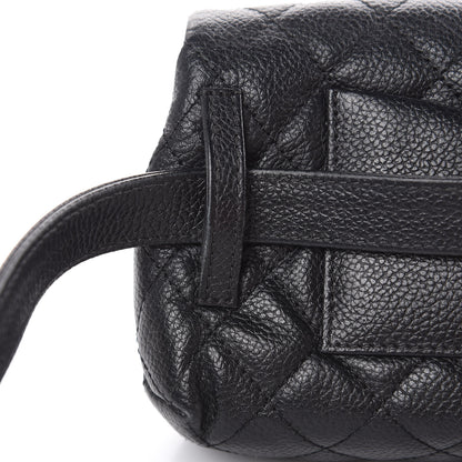 Chanel Grained Calfskin Quilted 2.55 Reissue Flap Belt Bag Clutch Black 13 of 17