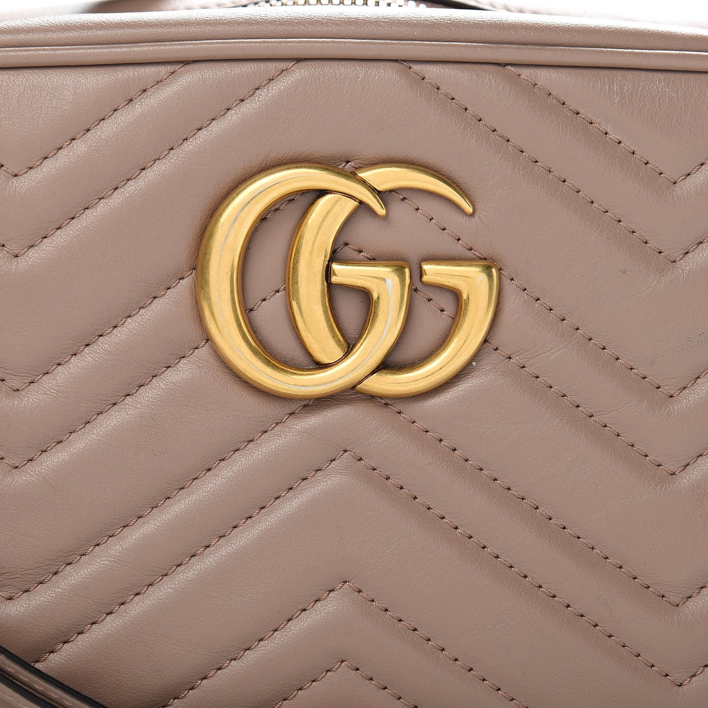 Calfskin Matelasse Small GG Marmont Chain Shoulder Bag Porcelain Rose