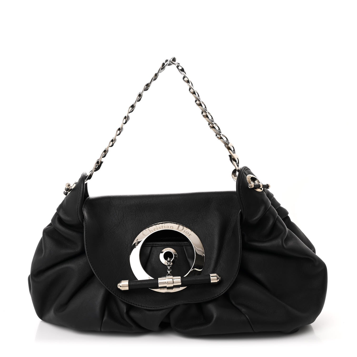 Christian Dior Lambskin Jazzclub Shoulder Bag Black 1 of 10