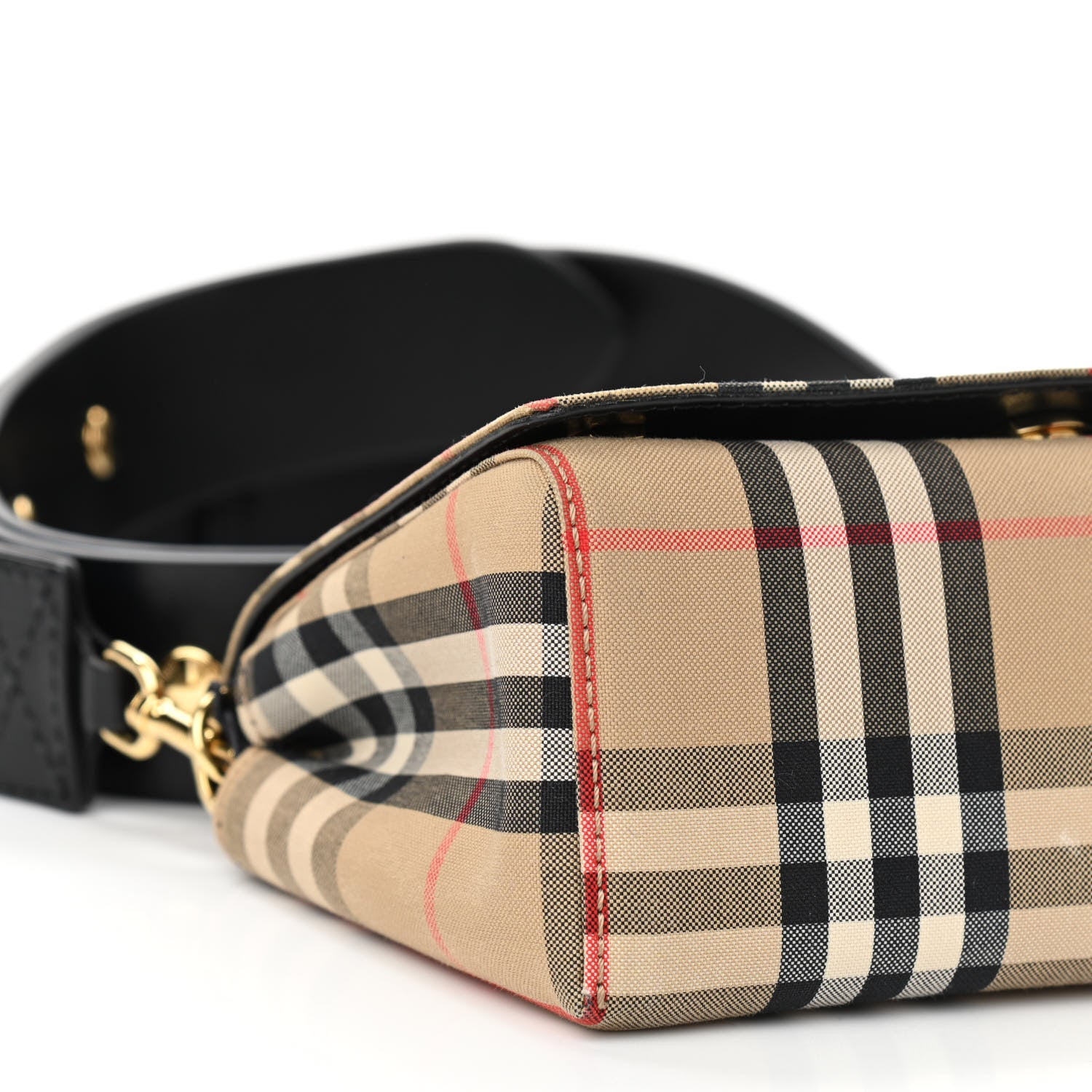 Burberry Vintage Check Hackberry Crossbody Bag Archive Beige Black 5 of 9