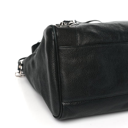Balenciaga Chevre Silver Metallic Edge Hardware Velo Black 8 of 10