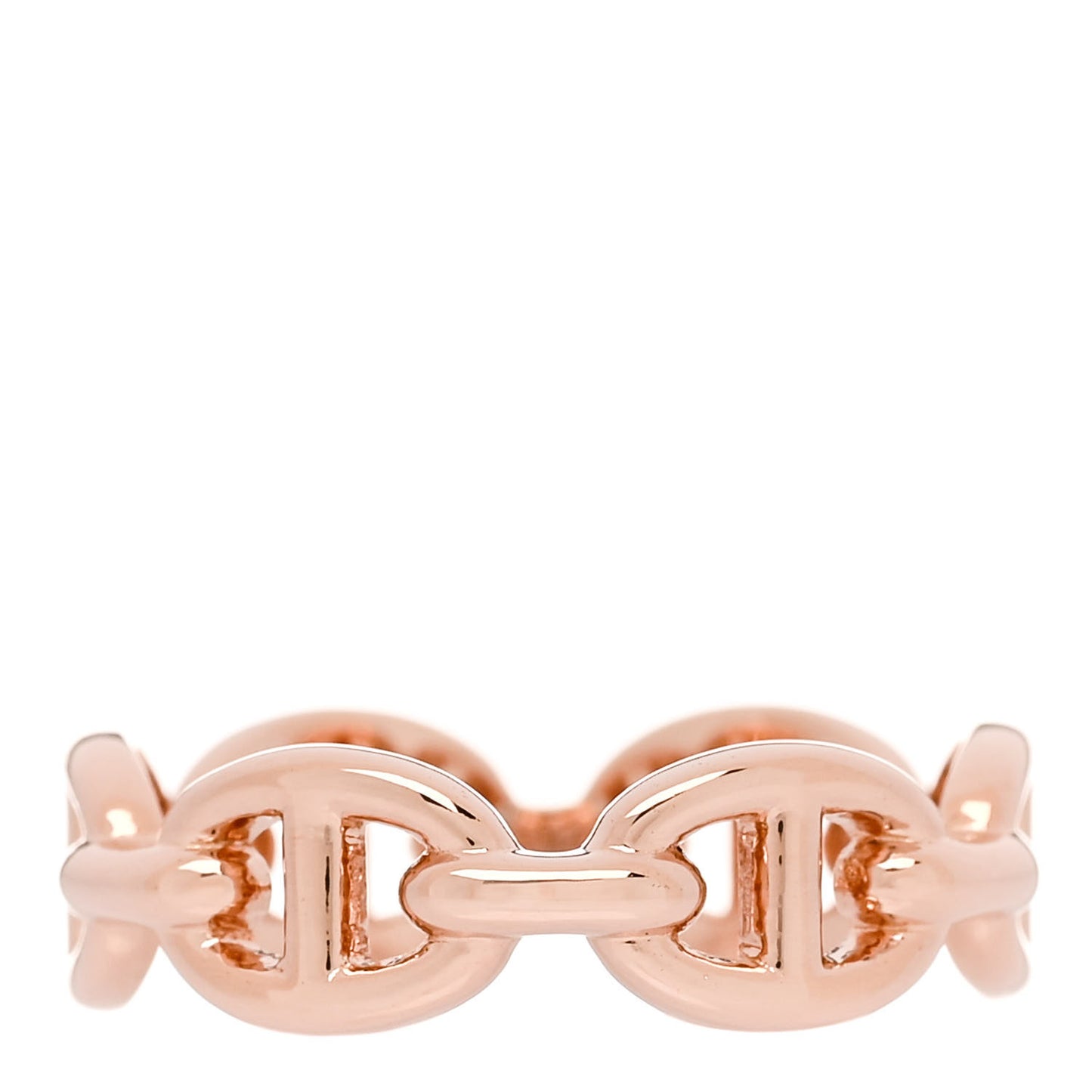 18K Rose Gold PM Chaine d'Ancre Enchainee Ring 50 5.25