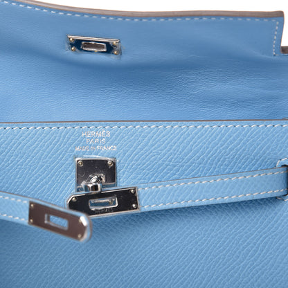 Hermes Epsom Tiny Kelly Sellier Celeste 7 of 10