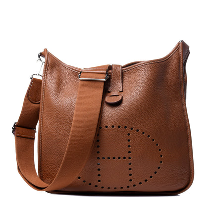 Hermes Taurillon Clemence Evelyne III GM Gold 1 of 10