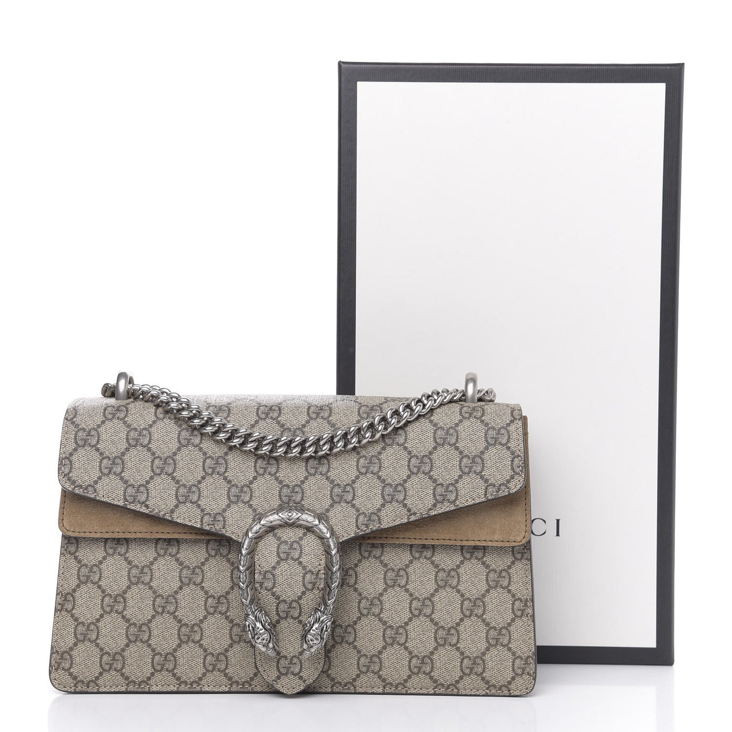 GG Supreme Monogram Small Dionysus Shoulder Bag Taupe