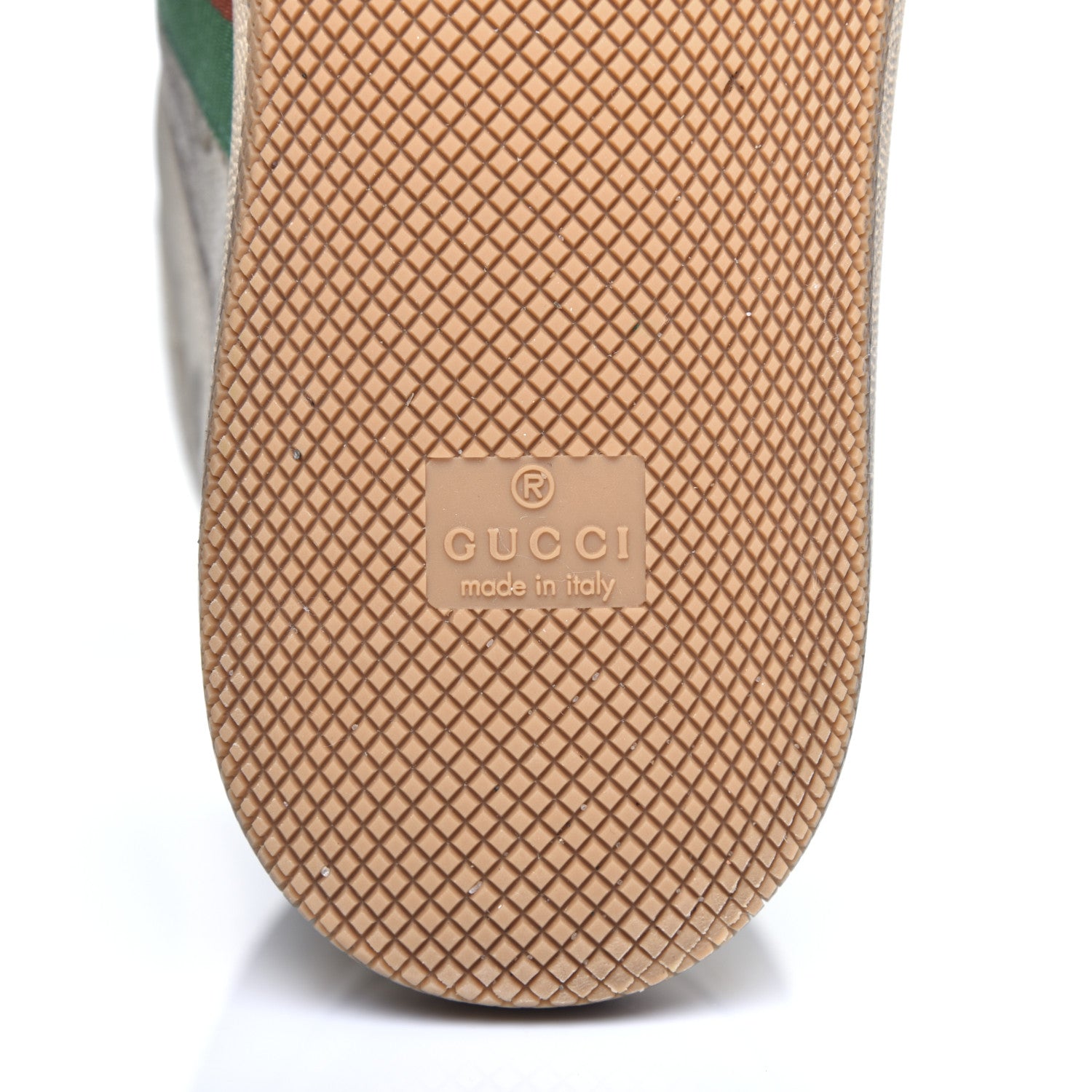 Gucci GG Monogram Nubuck Web Mens Screener High Top Sneakers 6 New Sand Dusty Milk Vintage Green 9 of 13