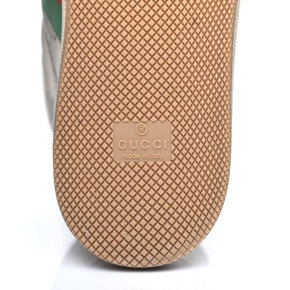 Gucci GG Monogram Nubuck Web Mens Screener High Top Sneakers 6 New Sand Dusty Milk Vintage Green 9 of 13
