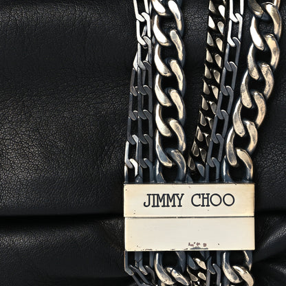 Jimmy Choo Calfskin Chandra Clutch Black 7 of 7