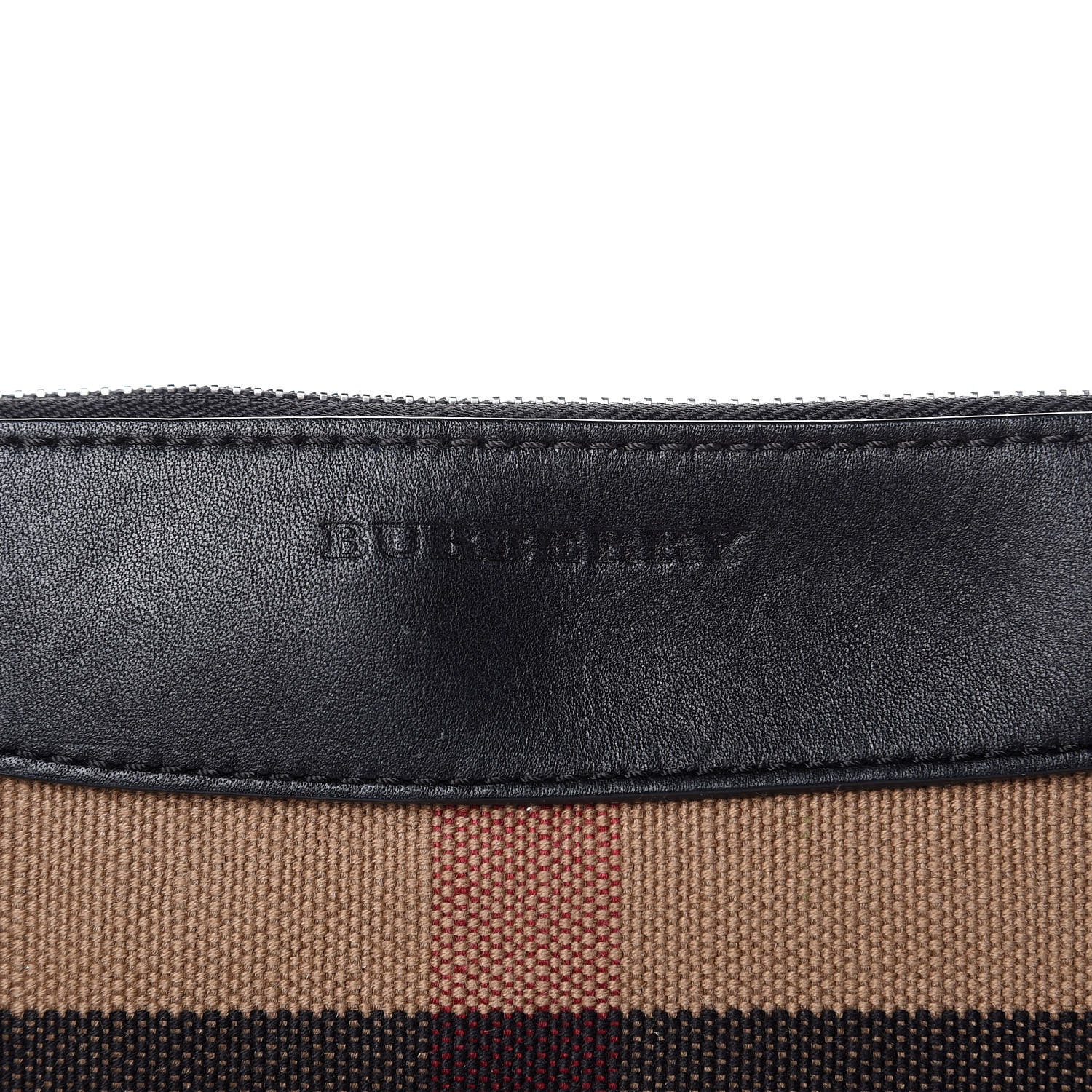 Burberry Mega Check Peyton Crossbody Clutch Bag Black 7 of 14