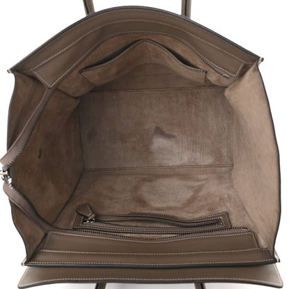 Celine Drummed Calfskin Mini Luggage Souris 5 of 12