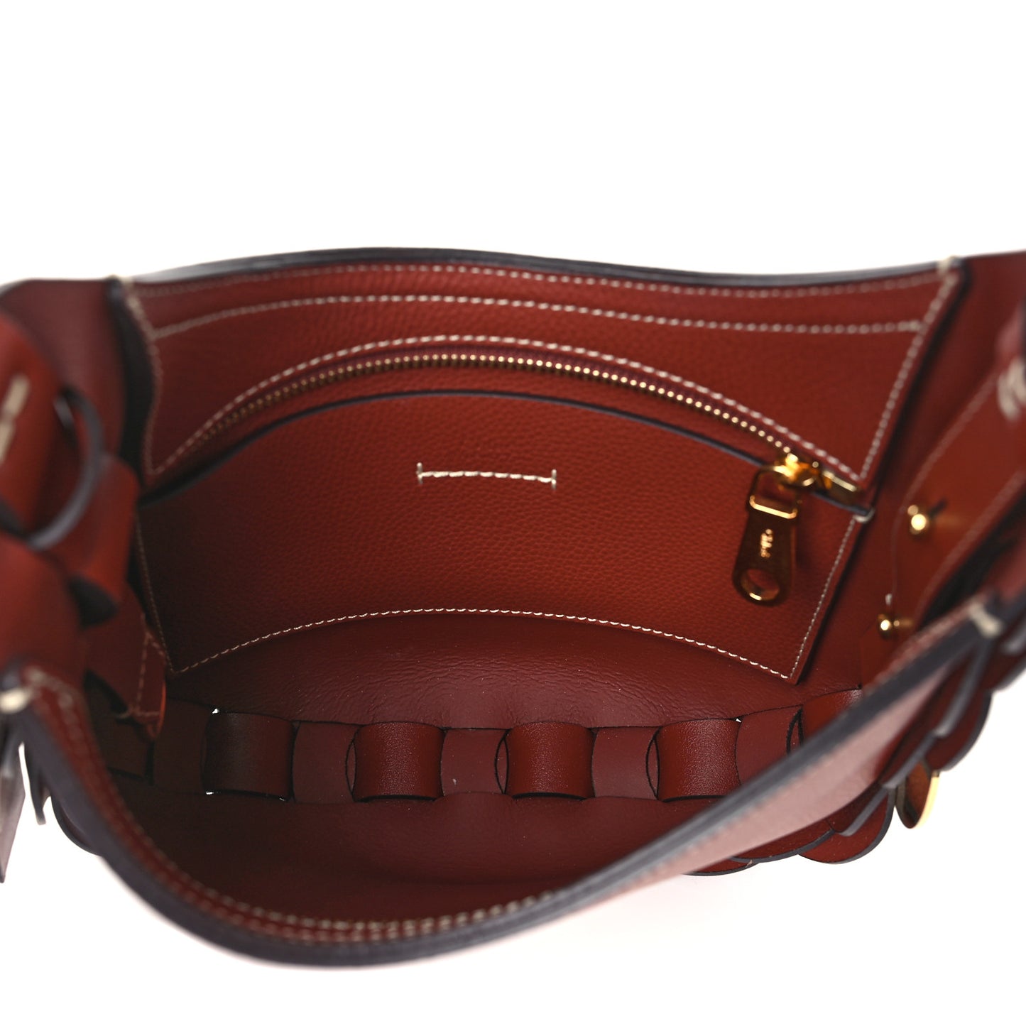 Small Grain Smooth Calfskin Small Darryl Hobo Sepia Brown