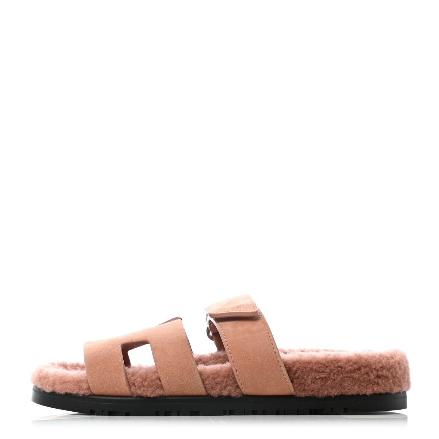 Suede Goatskin Woolskin Womens Chypre Sandals 36 Rose Aube