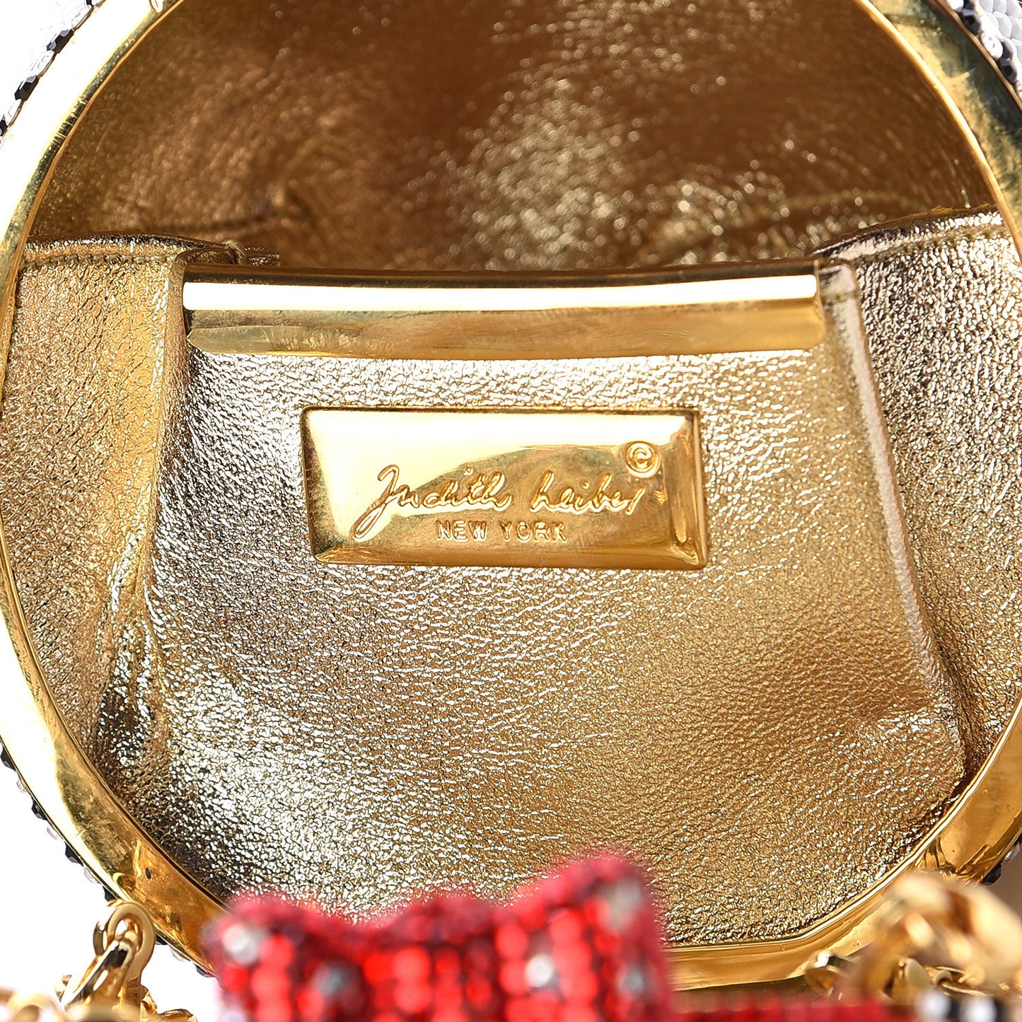 Crystal Humpty Dumpty Minaudiere Clutch Multicolor