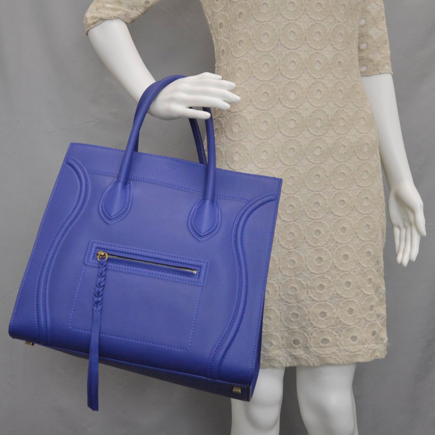 Celine Smooth Calfskin Large Phantom Luggage Royal Blue 2 of 9