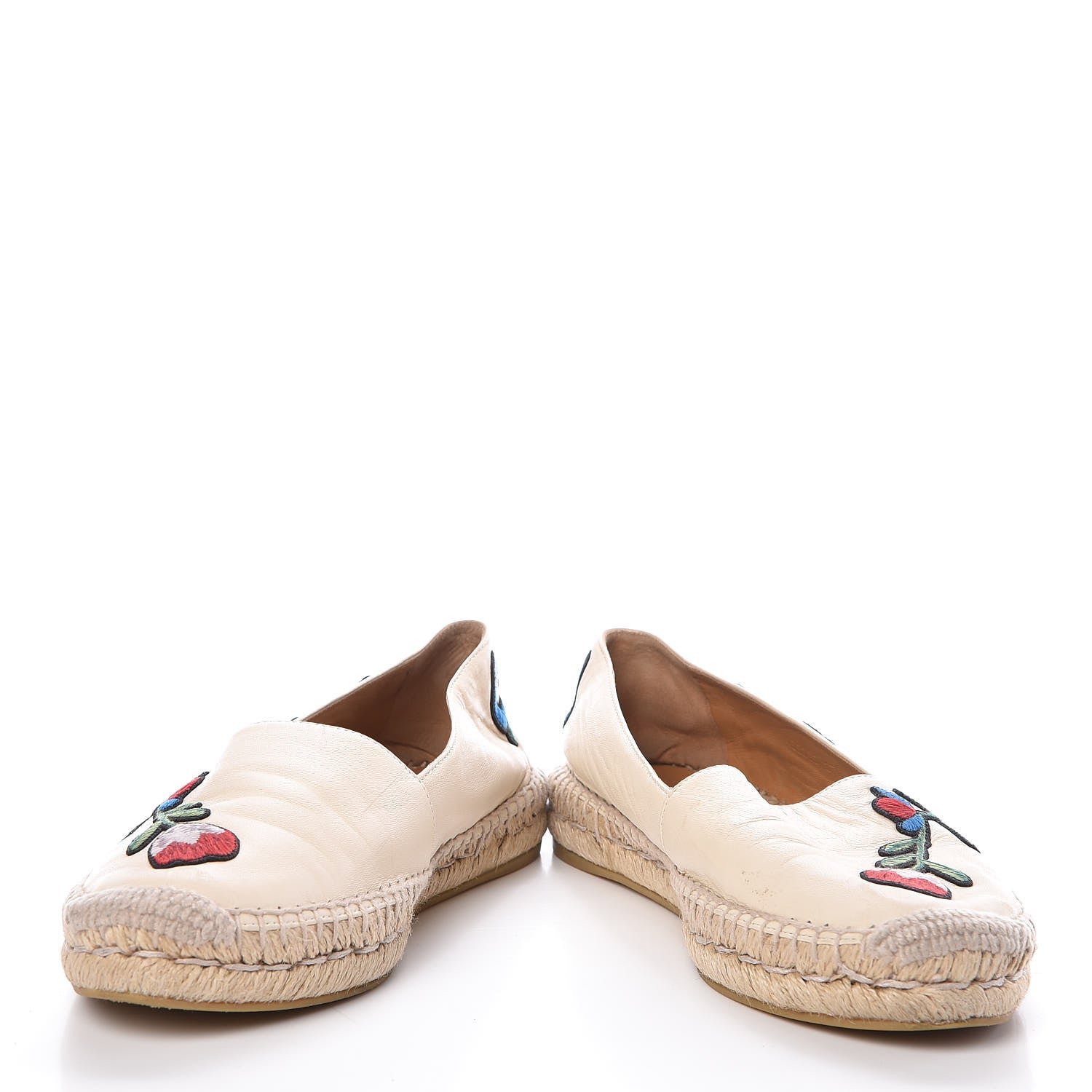 Gucci Nappa Ophelia Espadrilles 37.5 Mystic White 5 of 11