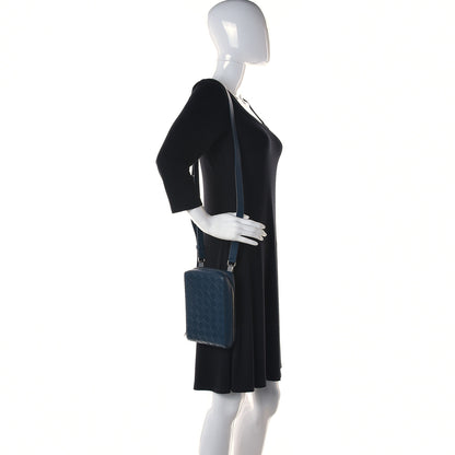 Bottega Veneta Nappa Intrecciato Crossbody Bag Navy 2 of 9