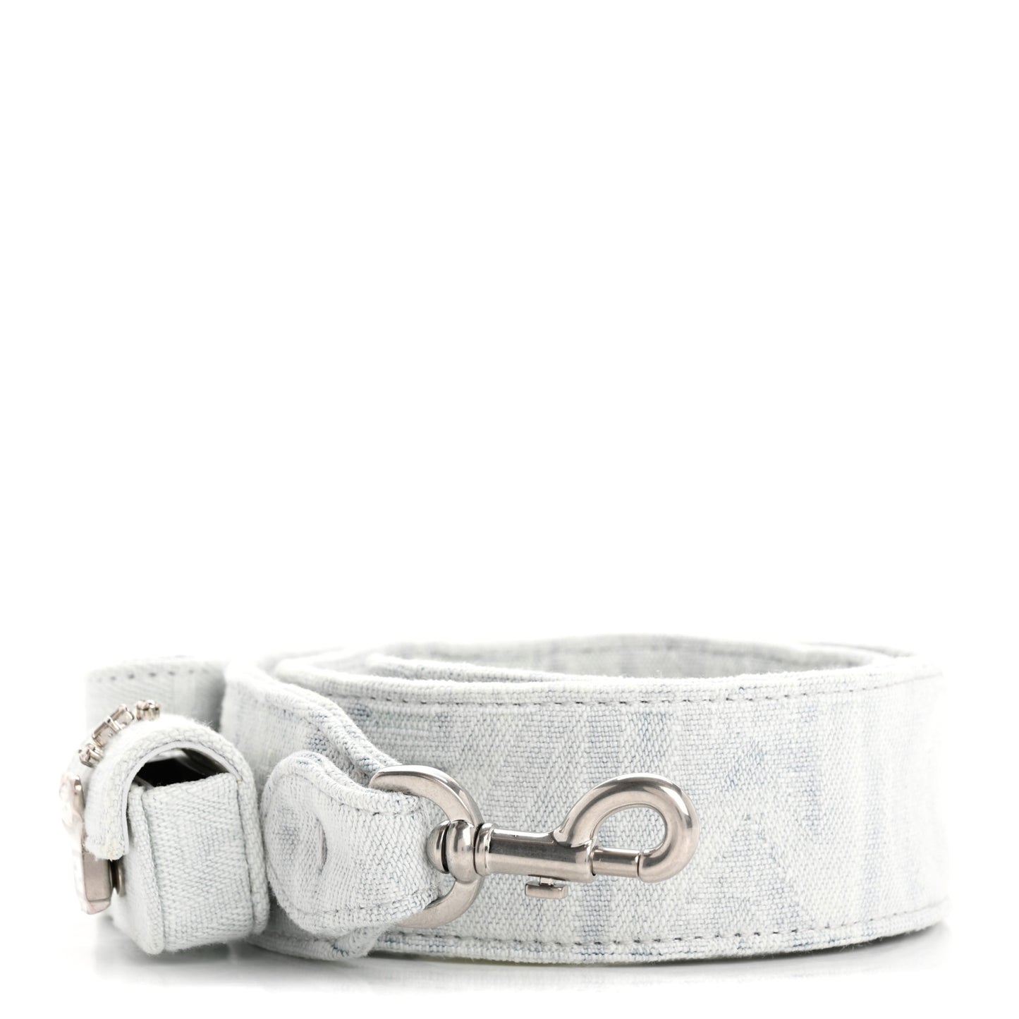 Bleached Denim Baguette Pocket Strap Blue White