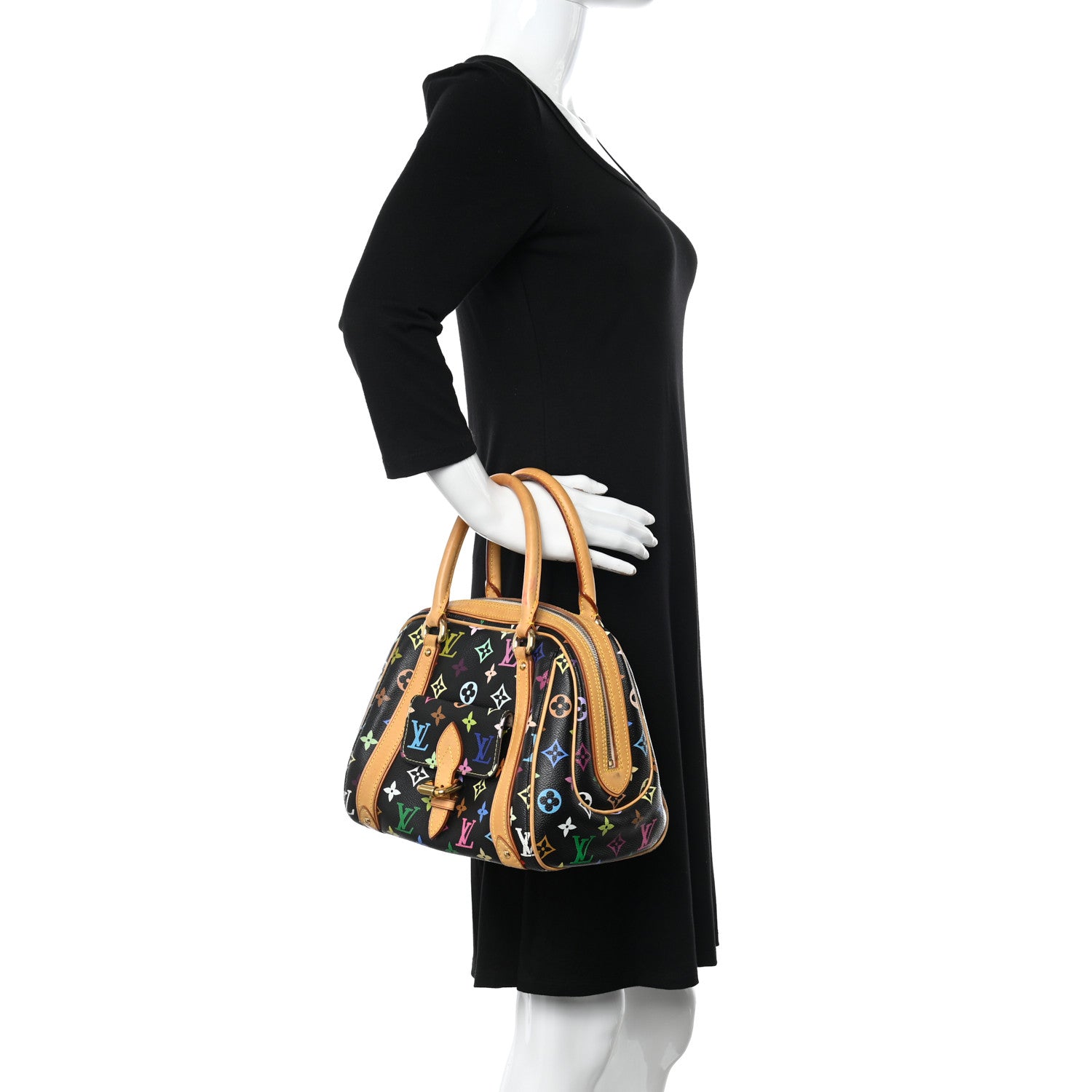 Louis Vuitton Monogram Multicolor Priscilla Black 2 of 15