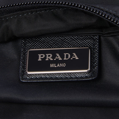Prada Nylon Vela Flat Messenger Bag Black 8 of 8