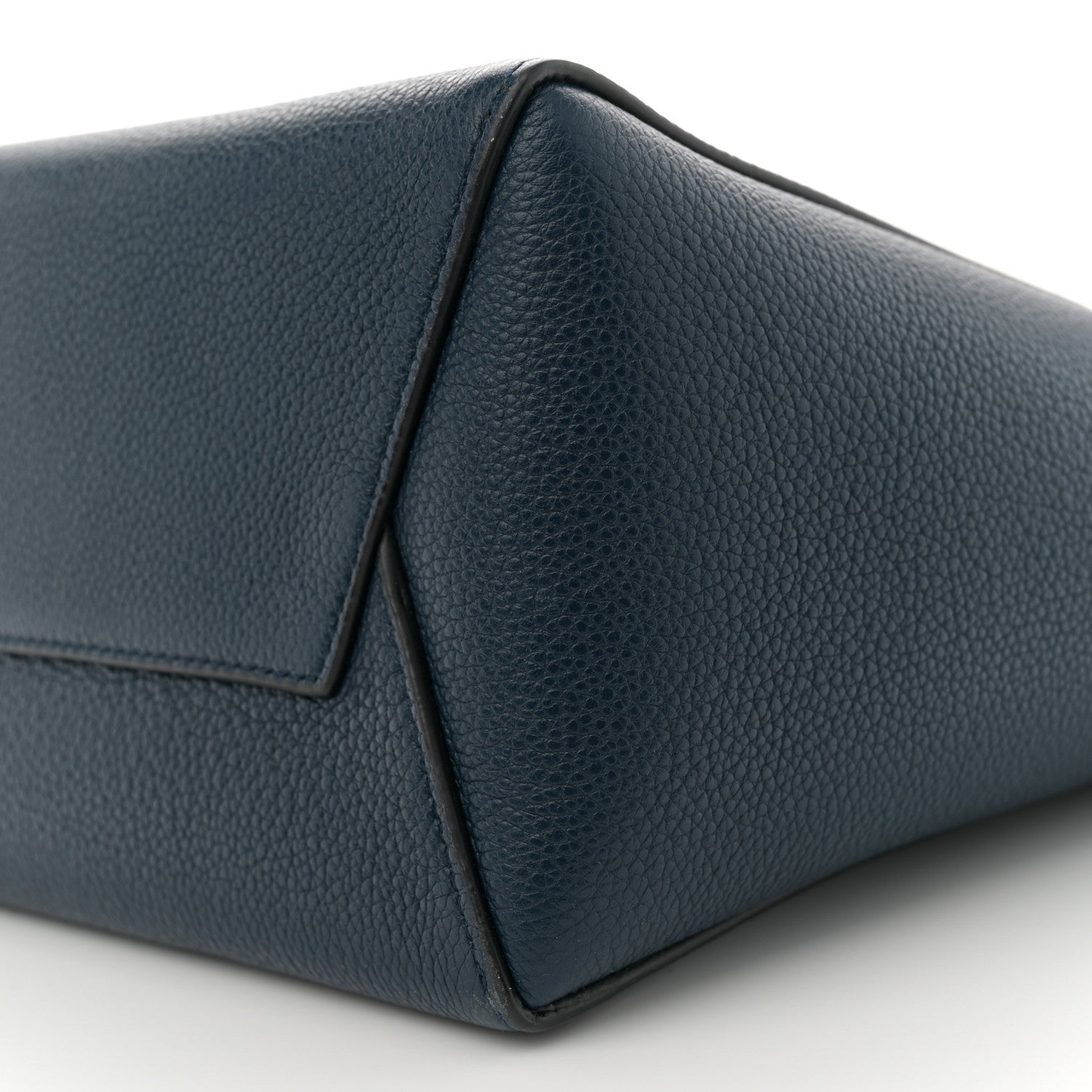 Celine Soft Grained Calfskin Small Sangle Bucket Bag Navy 10 of 11