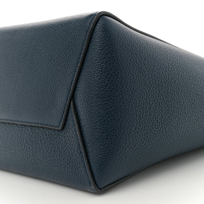 Celine Soft Grained Calfskin Small Sangle Bucket Bag Navy 10 of 11