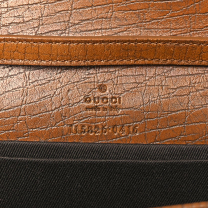 Gucci Monogram Bamboo Bar Clutch Dark Brown 6 of 10