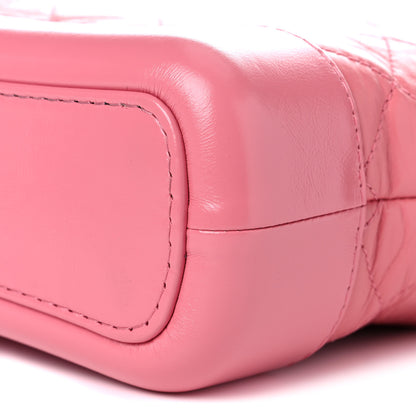 Chanel Aged Calfskin Quilted Small Gabrielle Logo Hobo Rose 9 of 11