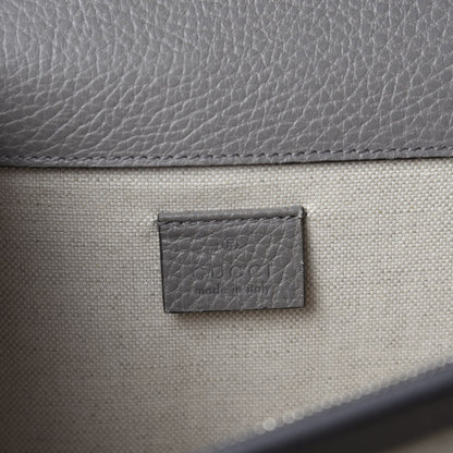 Gucci Pebbled Calfskin Small Dionysus Shoulder Bag Dusty Grey 8 of 10