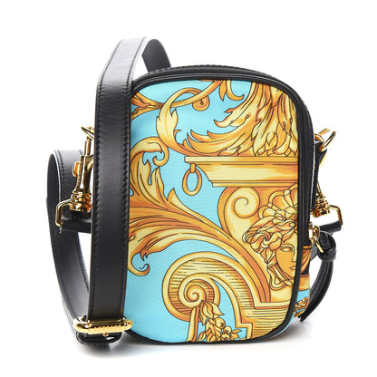 Versace Nylon Baroque Print Small Crossbody Bag Black 1 of 10