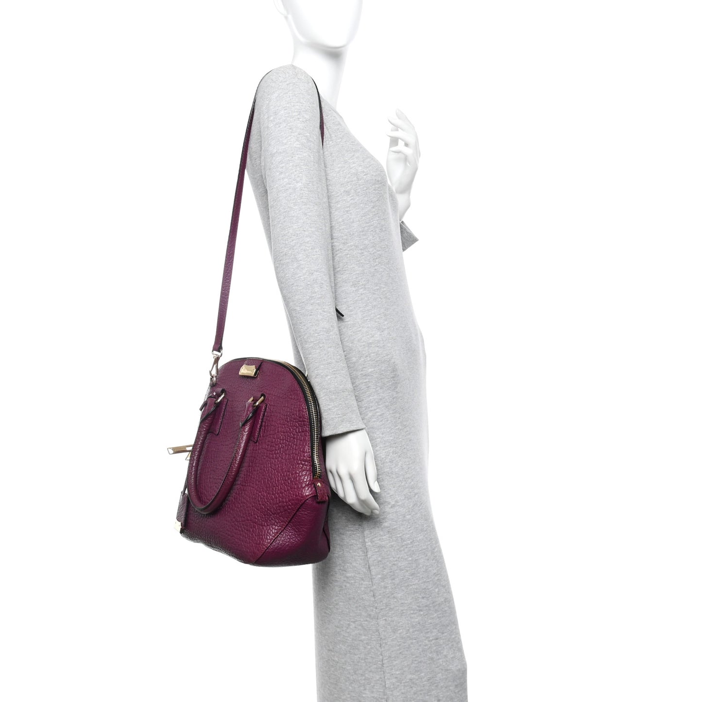Heritage Grain Medium Orchard Bowling Bag Damson Magenta