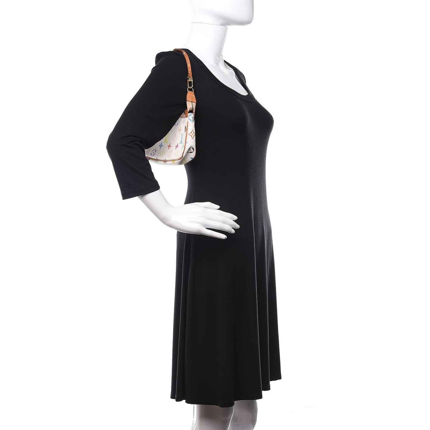 Monogram Multicolor Pochette Accessories White