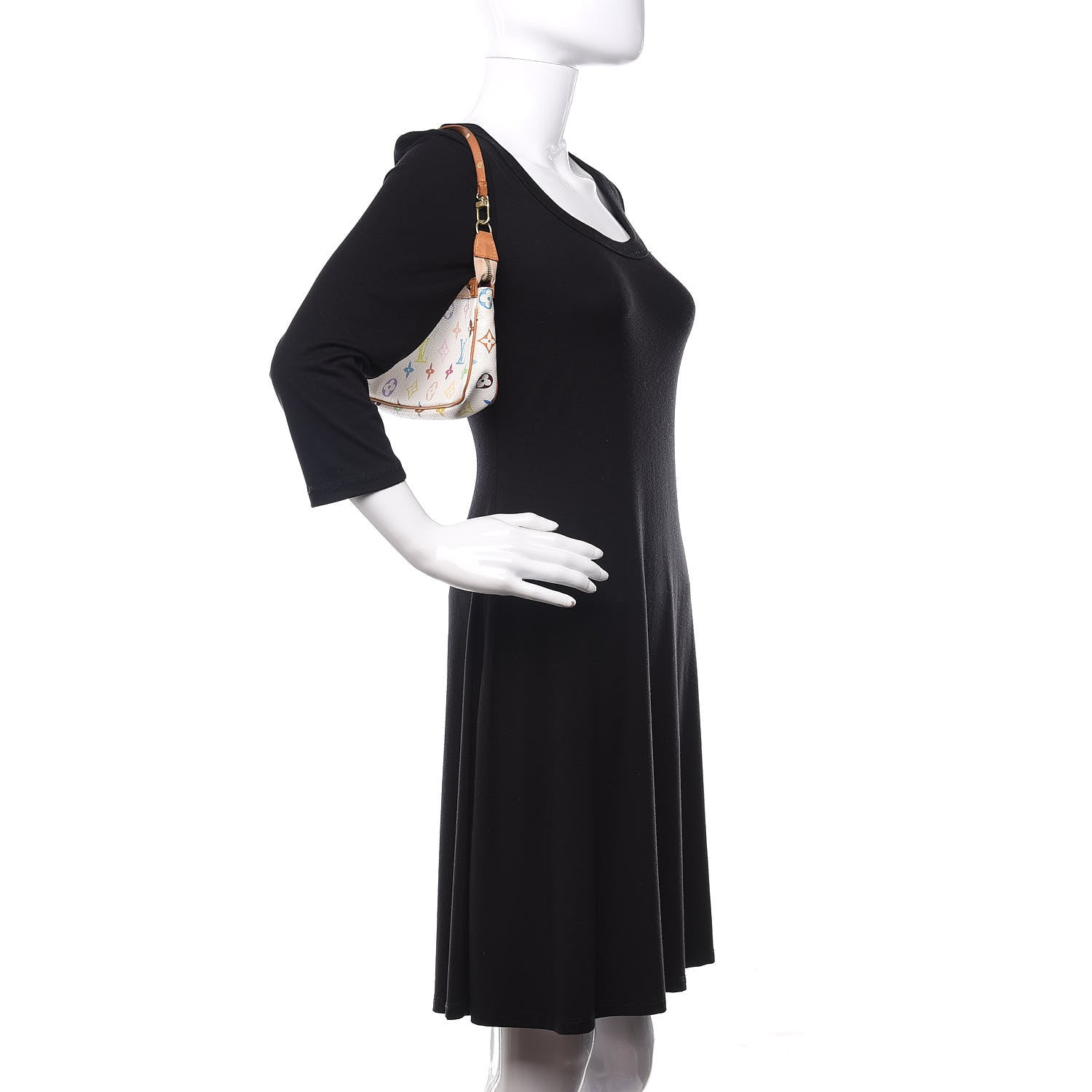 Louis Vuitton Monogram Multicolor Pochette Accessories White 2 of 12