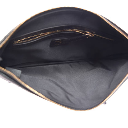 Chanel Iridescent Caviar Medium Night by the C Pouch Clutch Black 5 of 9
