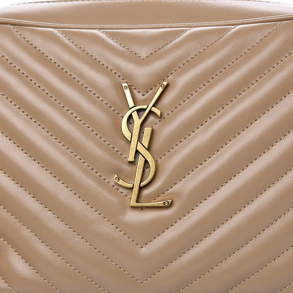 Saint Laurent Calfskin Matelasse Monogram Lou Camera Bag Dark Latte 10 of 10