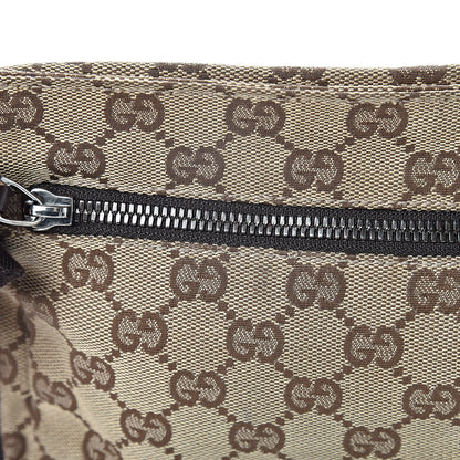 Gucci GG Monogram Double Pocket Belt Bag Dark Brown 16 of 17