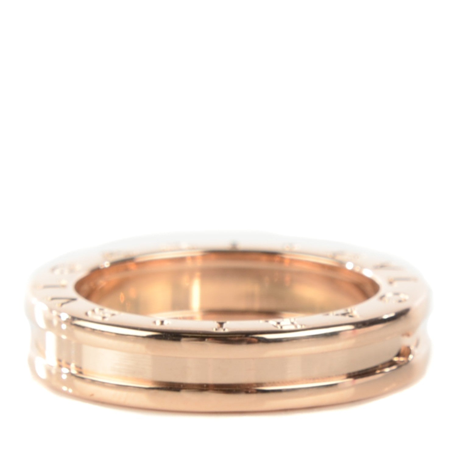 Bulgari 18K Rose Gold B.Zero1 Ring 53 6.5 1 of 5
