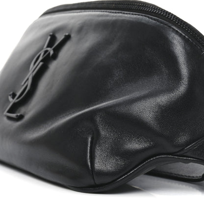 Saint Laurent Calfskin Monogram Belt Bag Black 9 of 9