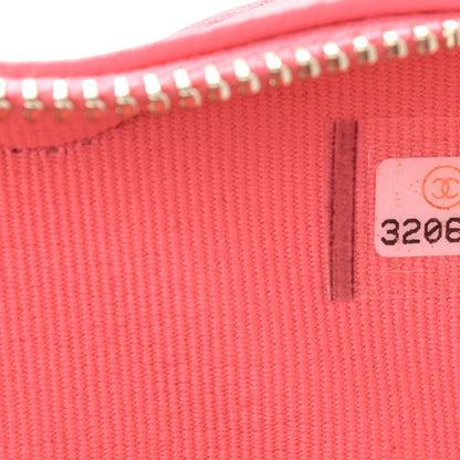 Chanel Lambskin Quilted CC In Love Heart Clutch With Chain Pink 7 of 11