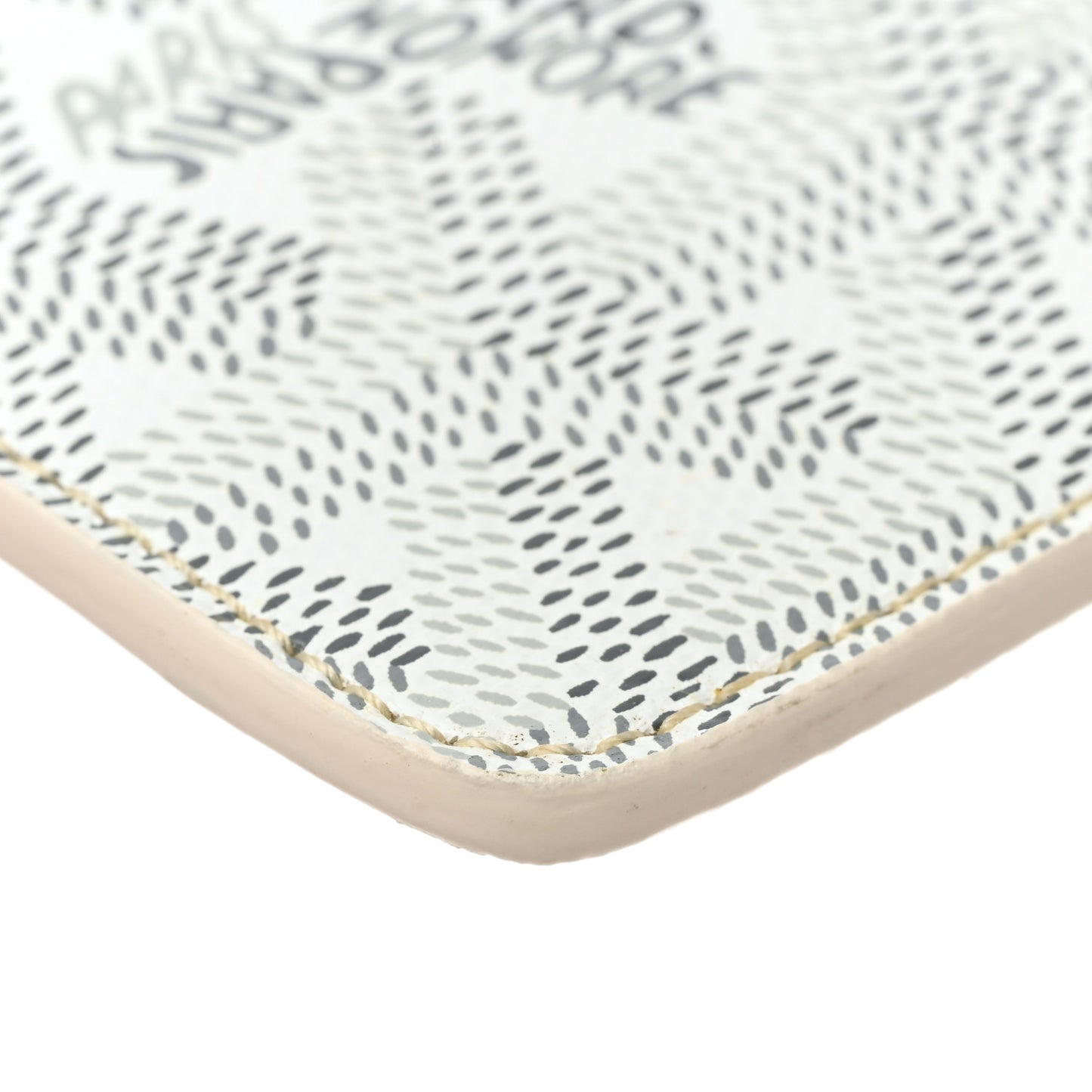 Goyardine Montmartre Glasses Case White