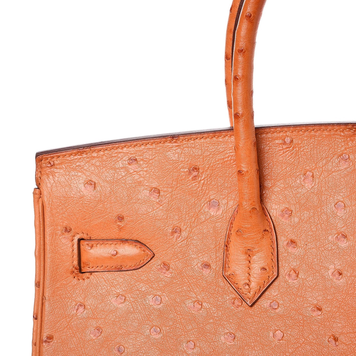 Ostrich Birkin 35 Orange