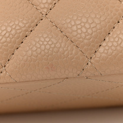 Chanel Caviar Quilted Medium Double Flap Beige 11 of 13