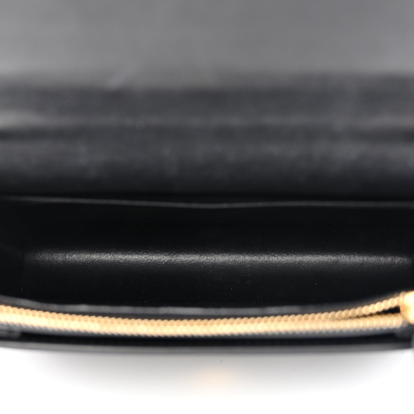 Pony Hair Calfskin Leopard Print Monogram Sunset Chain Wallet Black